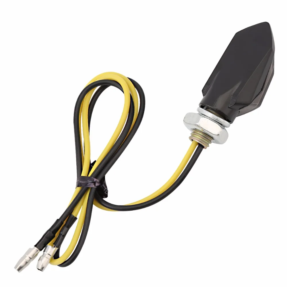 2 sztuk/partia uniwersalny wskaźnik kierunkowskazu motocykla żarówka Amber dla Honda Kawasaki Suzuki Yamaha lampa Flasher -