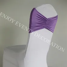 100 шт. YHA#52 фантазии трепал лайкра спандекс группа для любой стул Вернуться Декор