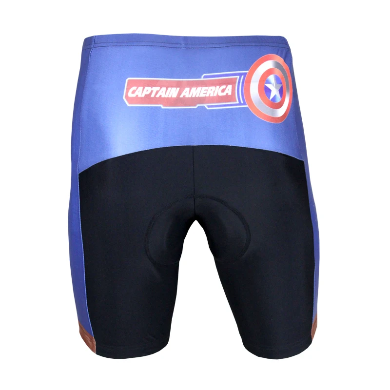 Высокое Качество Капитан Америка шорты рукав велосипед для мужчин спортивные шорты крутой супергерой велосипедные брюки