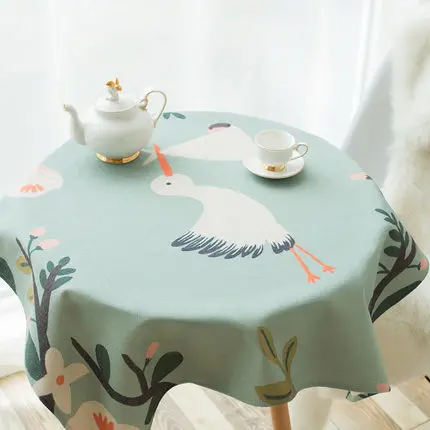 

Countryside Fabric Art Dustproof Cloth Round Table Table Table Cloth Covering Cloth Rectangle Tea Table Cover A Piece Of Cloth