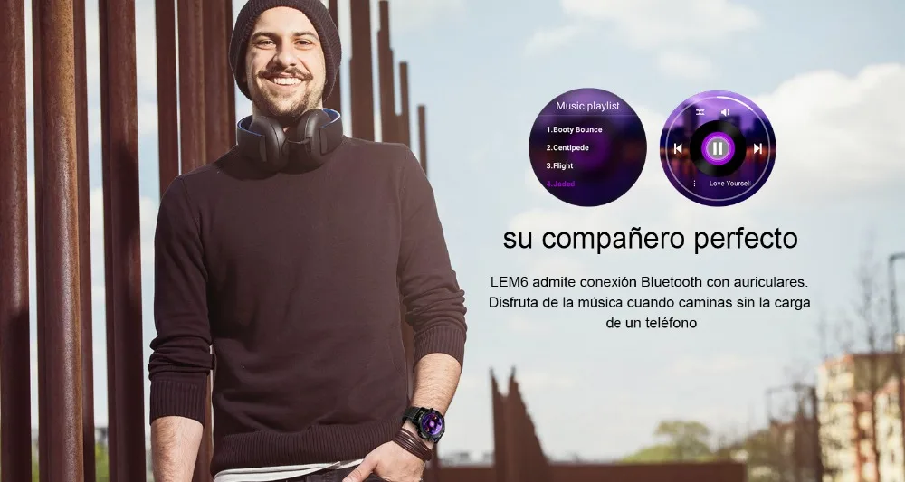 16 LEMFO LEM6 reloj inteligente music