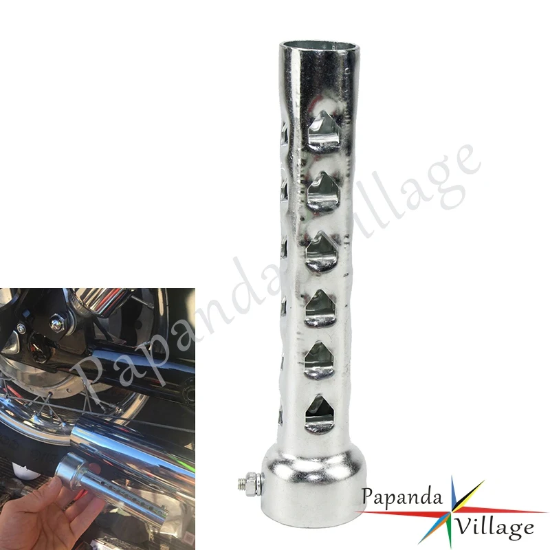 

100mm/200mm X 47mm Motorcycle Exhaust Muffler Adjustable dB Killer Silencer Noise Sound Eliminator For 50mm/2" Drag Pipes
