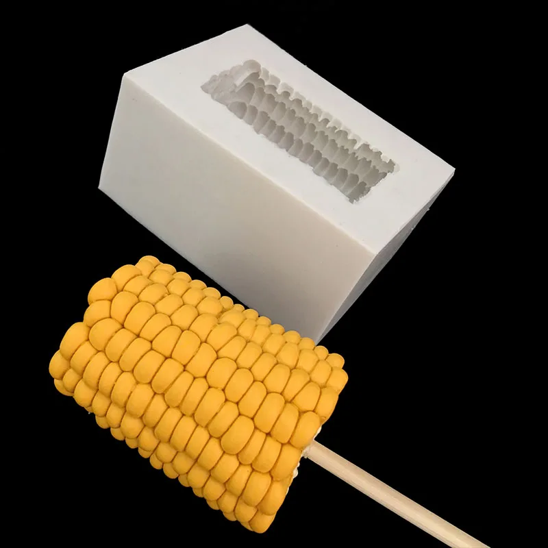 

minsunbak Newly developed Simulation corn styling silicone handmade soap mold 3D Candle mould DIY Cake decoration tool