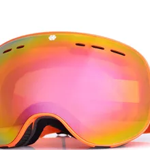 Большие лыжные очки сферической формы уличные очки большое поле зрения двойные противотуманные лыжные очки