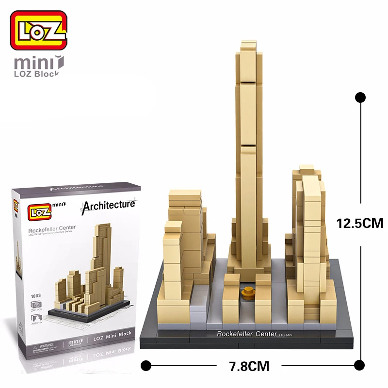 Лоз мини-блоки Всемирно известная архитектура строительные блоки Белый дом Пизанская башня кирпичи фигурка модель игрушки