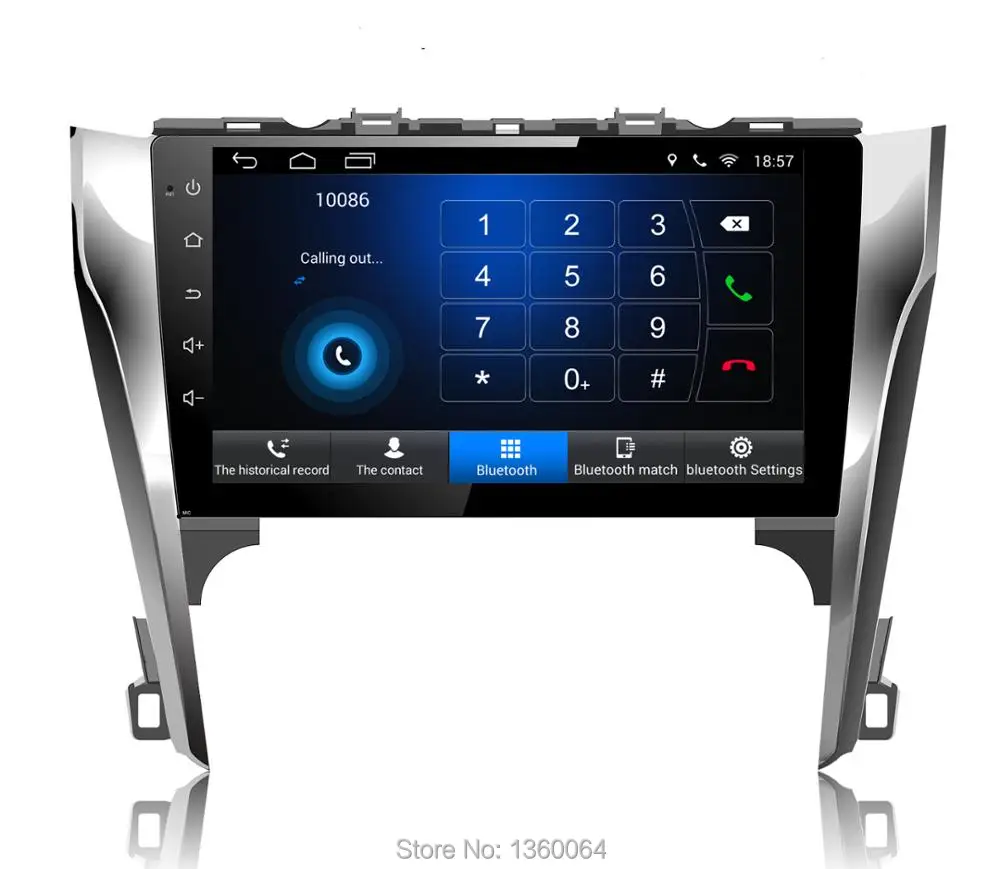 Discount Quad core 10.1 inch 2G+32G Android 8.1 Car DVD PC For Toyota Camry 2012 2013 2014 Car Radio Stereo head Unit GPS Navigation 6