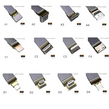 Micro HDMI D-Type Mini HDMI C-Type HDMI A-type Connector Converter Adapter Cable Up & Down & Right & Left Angle Male to Male 
