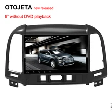Otojeta Авторадио 2 ГБ оперативной памяти + 32 ГБ ROM Android 6.0.1 Car DVD плеер для Hyundai Santa Fe 3 отверстия мультимедиа радио GPS магнитофон