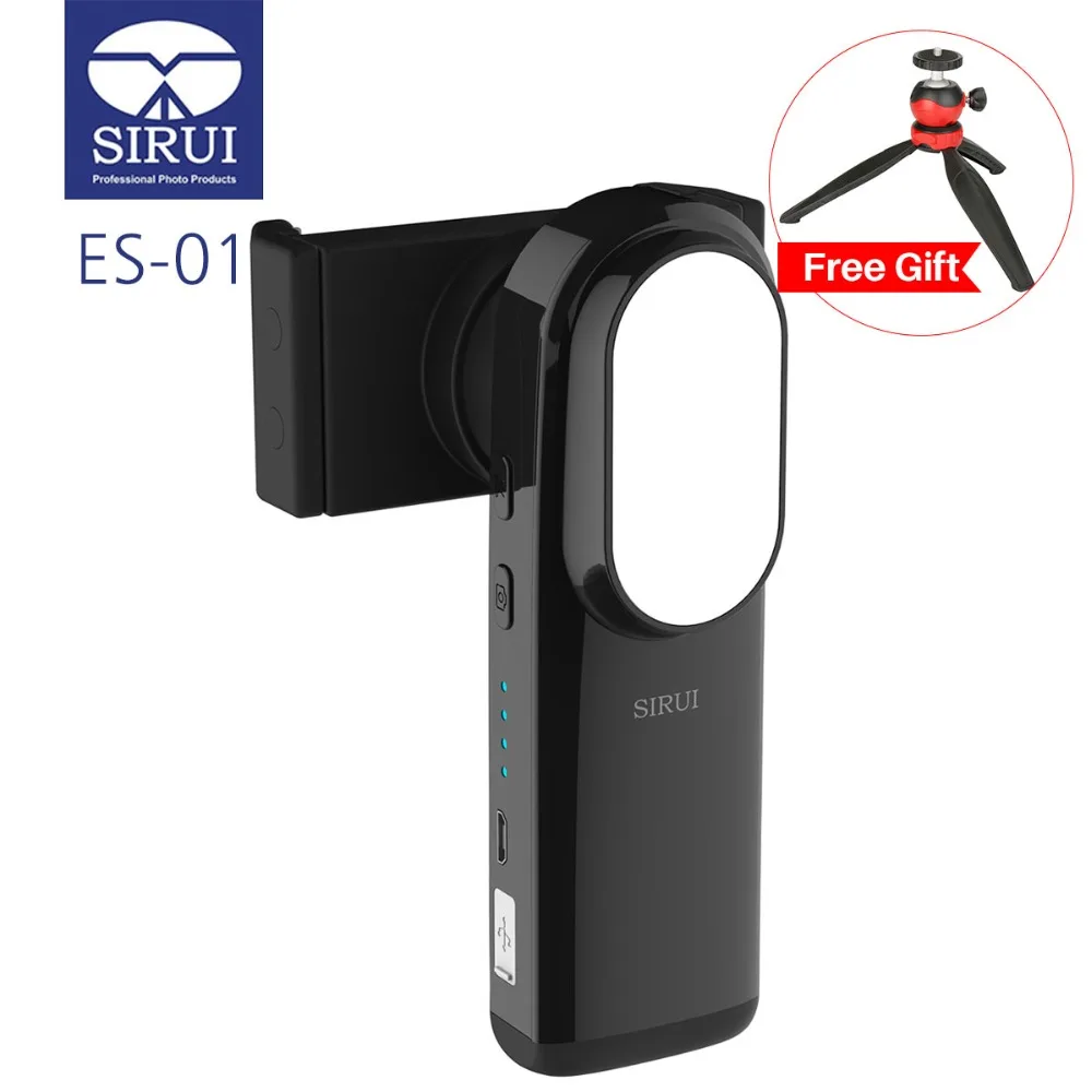 

Sirui ES-01 2 Axis Handheld Smartphone Gimbal for iPhone Xs X 8 7 Plus Samsung S8 S7 Pocket Stabilizer with Mirror for Vlogging