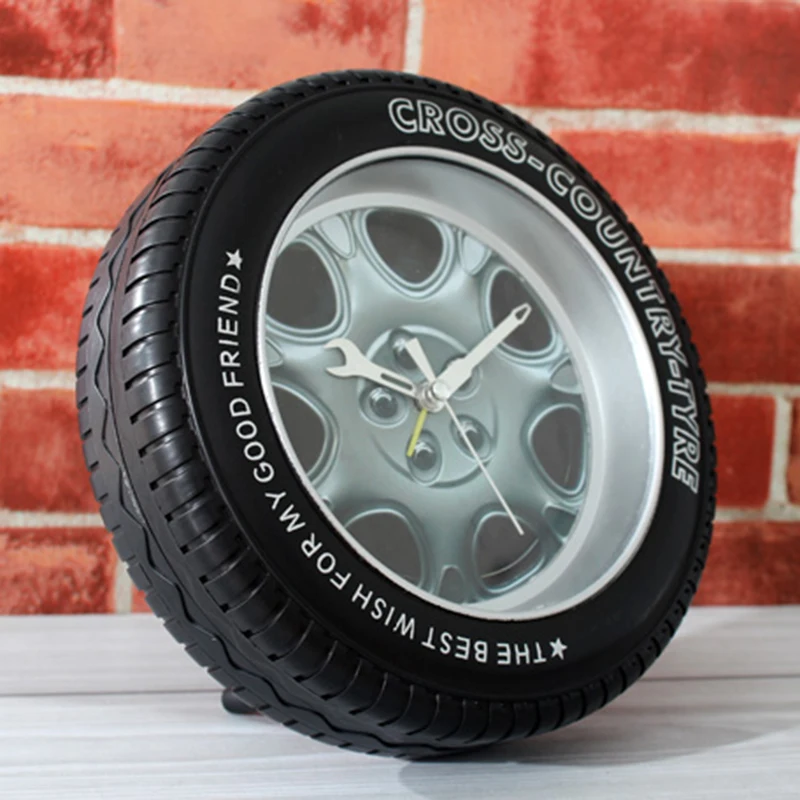 Alarm Clock Home Bedroom Table Desktop Decoration Fashion Car Wheel Alarm Clocks Creative Car Tire Bell Standard Alarm Clock Home Bedroom Table Desktop Decoration Fashion Car Wheel Alarm Clocks Creative Car Tire Bell Standard