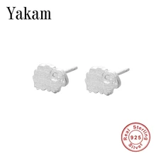 Милые серьги в виде овечки, осень, 925 пробы, серебряные ювелирные изделия, милые серьги в виде животных, для женщин и девушек, модные, Berloque, подарок для любви