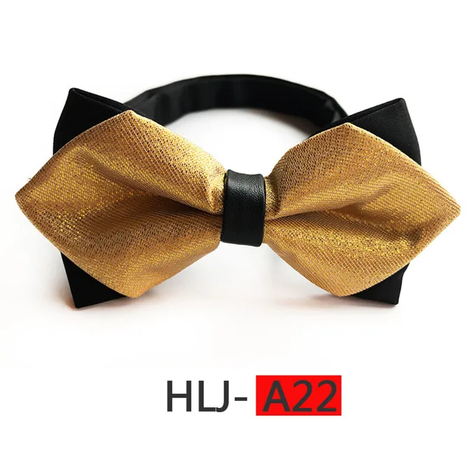 SCST фирменный дизайн Желтый Золотой Классический клетчатый принт галстук-бабочка для мужчин галстук-бабочка мужской тонкий галстук-бабочка Pajaritas подарок на день рождения A103 - Цвет: A22