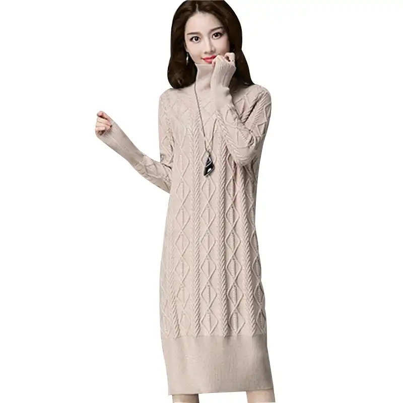 thick knit sweater dress