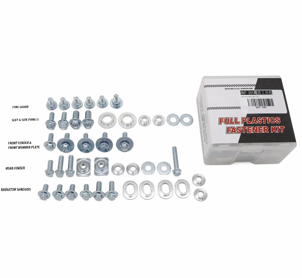 motorcycle hardware bolt full plastics fastener kit for yamaha yz125