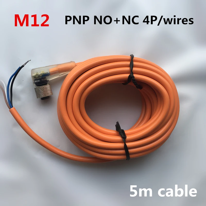 4 fios PNP NO + NC 5m