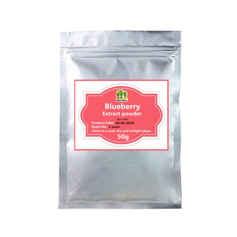 

50-1000g,Factory Supply 100% Natural Extract Anthocyanin Powder,Blueberry Extract Powder,Lan Mei,prevent brain aging,Anti cancer