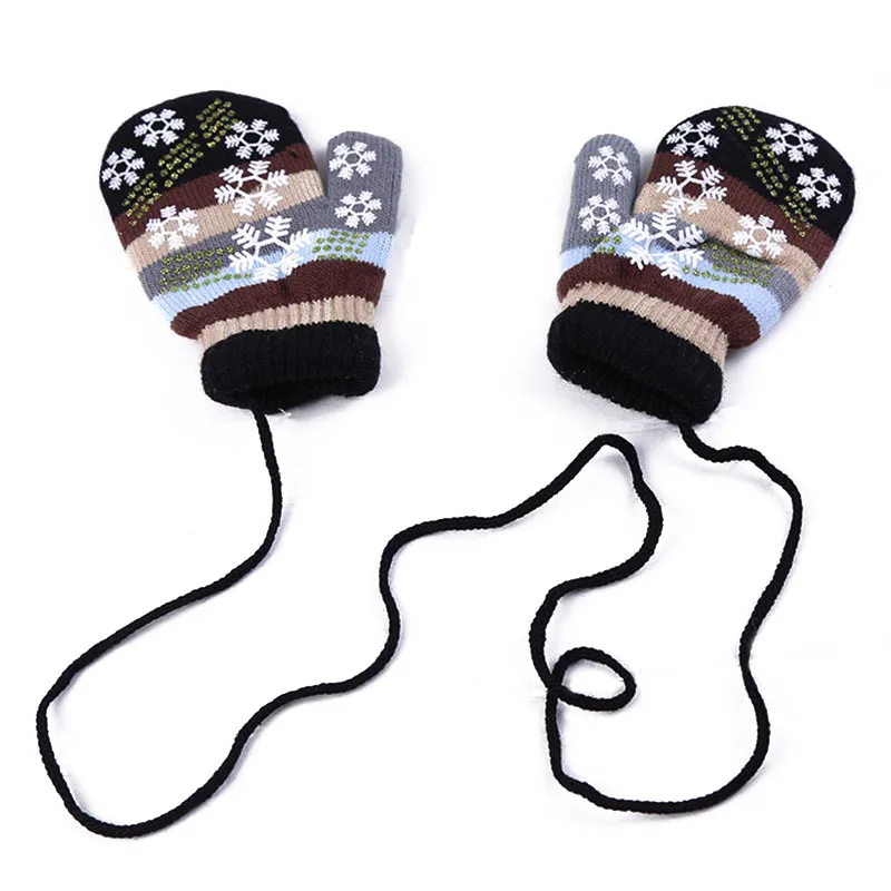 Перчатки и варежки для новорожденных; милые теплые флисовые перчатки с рисунком для малышей; зимние теплые перчатки для мальчиков и девочек