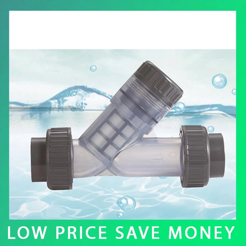 DN15 Good Quality 1.0Mpa Y Filter Household Transparent PVC Strainerin