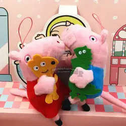 Мультфильм Аниме каваи Симпатичный мини PP свинья животное модель игрушка плюшевый кулон плюшевые игрушки куклы орнамент