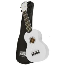 Mahalo MR1WT Укулеле сопрано с чехлом, струны Aquila, цвет белый, серия Rainbow