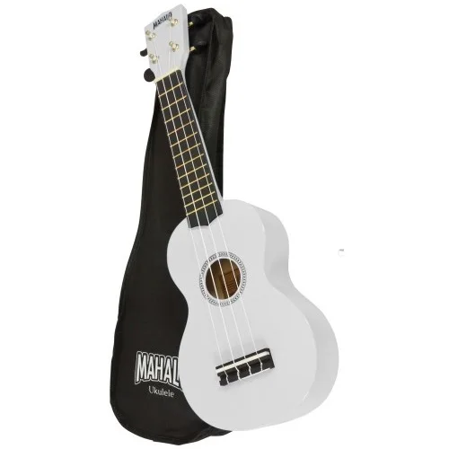 Mahalo MR1WT Ukulele soprano with case strings Aquila color white Rainbow | Спорт и развлечения