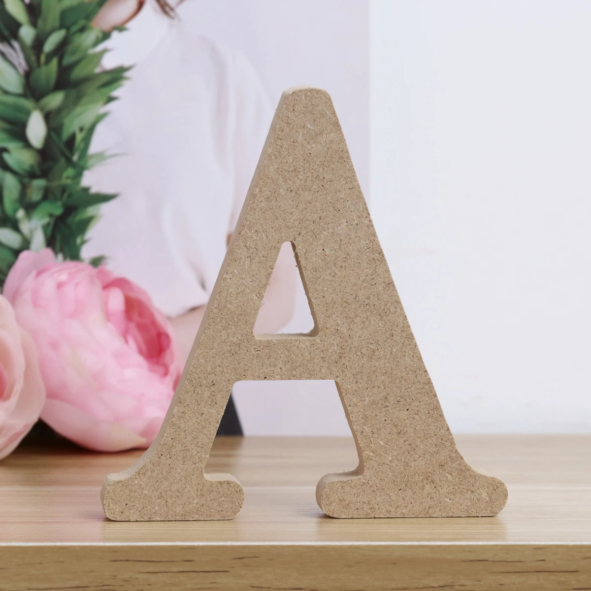 

A-Z Name Wooden Alphabet Plaque Wall Decor Party Decoration Figurines Miniatures Decoration Home Decor DIY Crafts