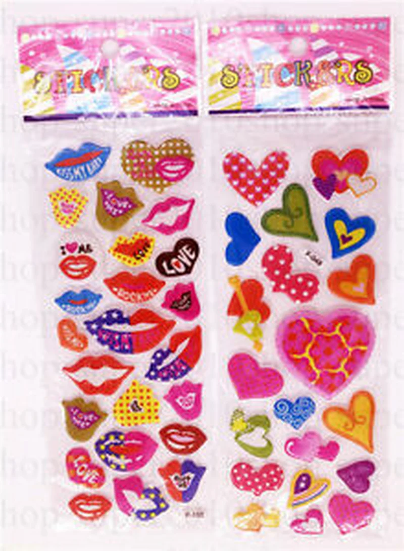 2019 new 3d Fun Puffy Love Kids Crafts Stickers-Kids Reward Stickers Kids Gift a