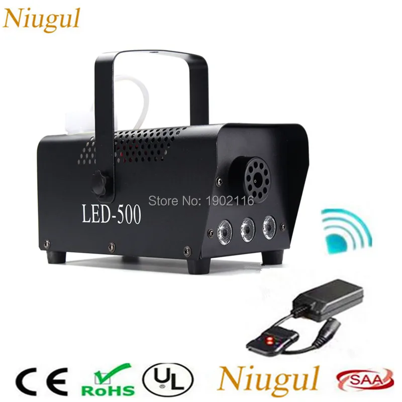 

Niugul Wireless Control 500W LED Fogger/Mini Wire Control 400W Fog Machine/Smoke Machine For Home Party Wedding Christmas Events
