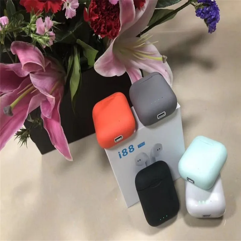 Bluetooth двойной обсуждение i88 tws 5 0 многоцветная спортивный беспроводной цвет