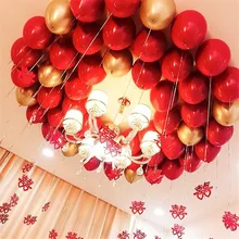 50 шт. 12 дюймов красный рубин воздушный шар из блестящего металла жемчуг латексные шары хром металлик цвета Воздушный Свадебный шар вечерние украшения