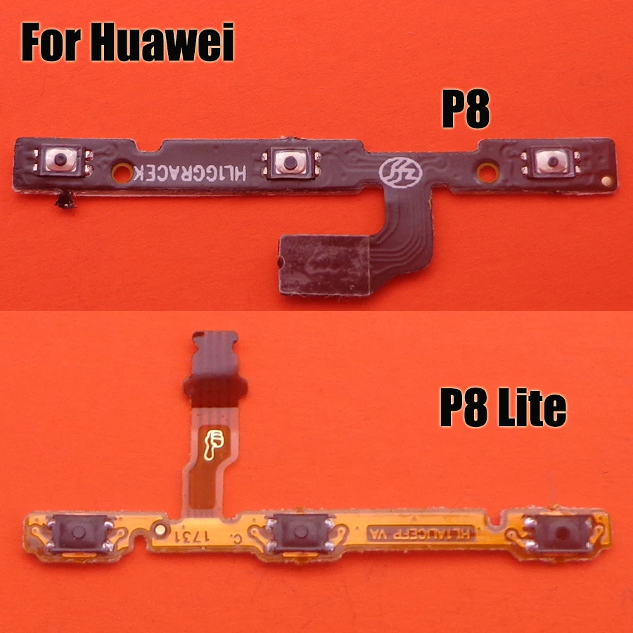 1PCS New Volume side button on/off power switch flex cable For Huawei