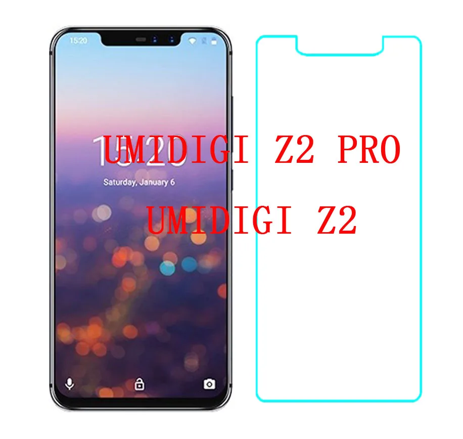 Закаленное стекло 9H для Umidigi Z2 Высококачественная защитная пленка