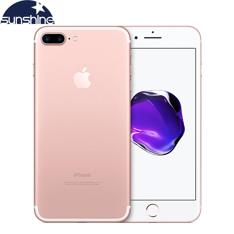 

Unlocked Original Apple iPhone 7 Plus LTE Mobile phone 5.5'' 12.0MP 3G RAM 32G/128G/256G ROM Quad Core Fingerprint Smartphone