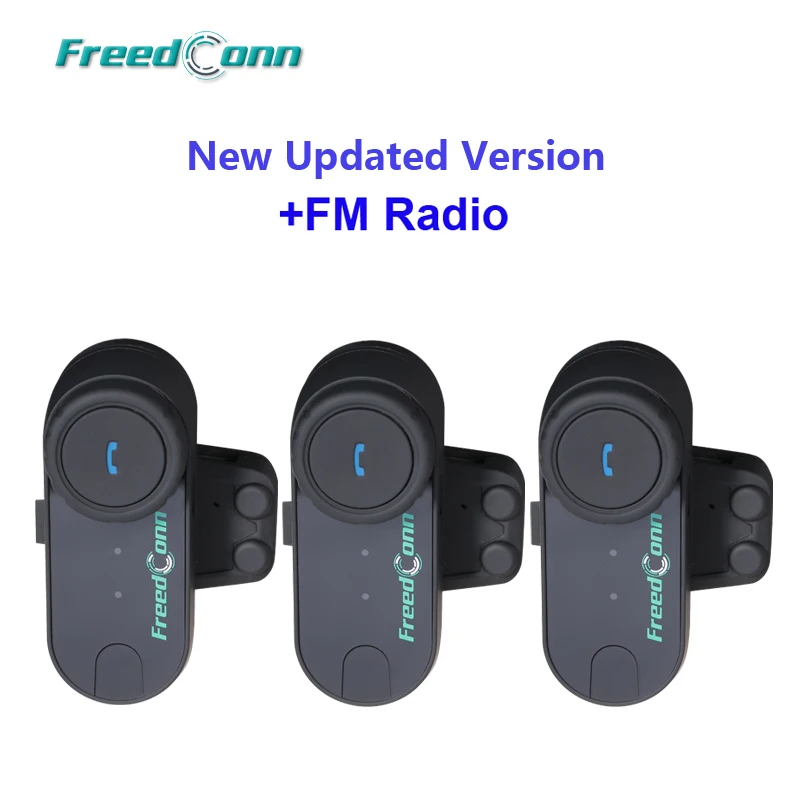 Оптовая цена! 3 шт. мотоциклетная BT Bluetooth гарнитура для шлема домофон с FM-радио |