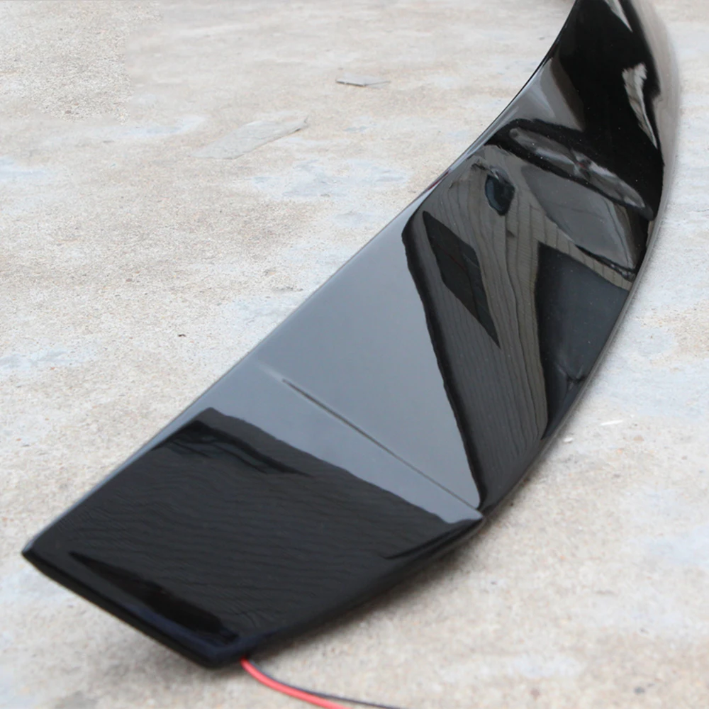 ABS пластик черный окрашенный цвет задний спойлер на крышу задний багажник загрузки губы крыло с тормозной светильник для Kia K5 Optima