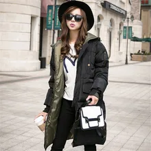 Women Winter Wadded Coat Plus Size XXXL Female Hooded Thickening Solid Outerwear Casual Down Cotton Parka Abrigos Mujer A1459