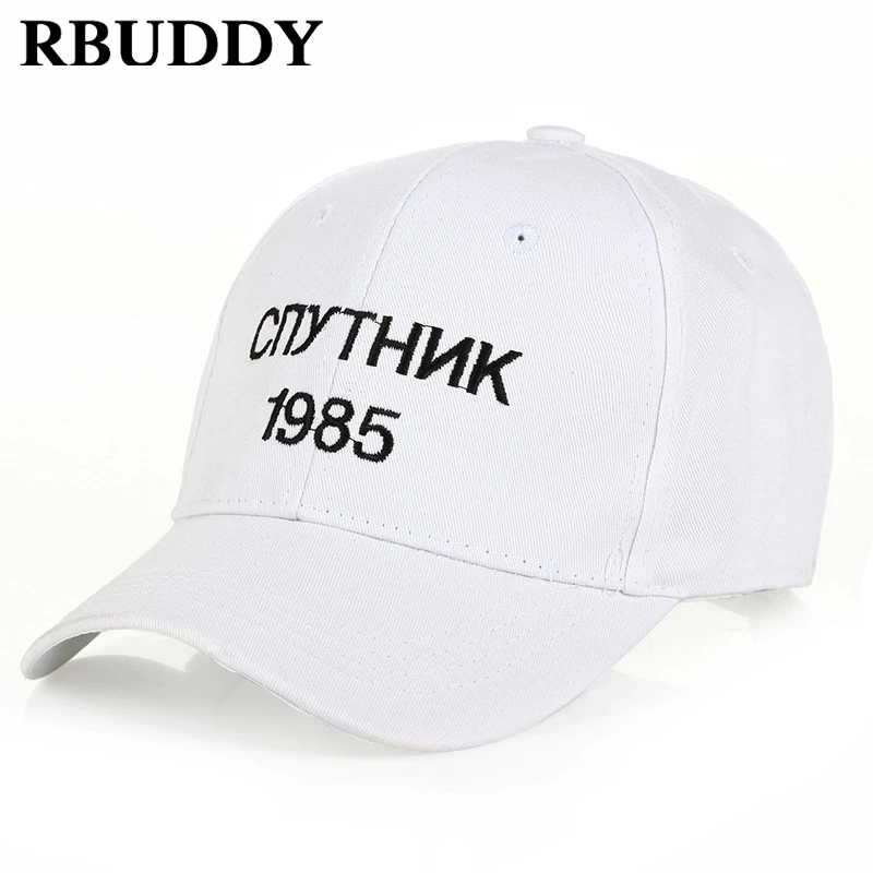 

RBUDDY Satellite 1985 Baseball Caps Russia Letter Hip Pop Summer Snapback Trucker Dad Hat for Women Men Gift Youth Full Caps2019