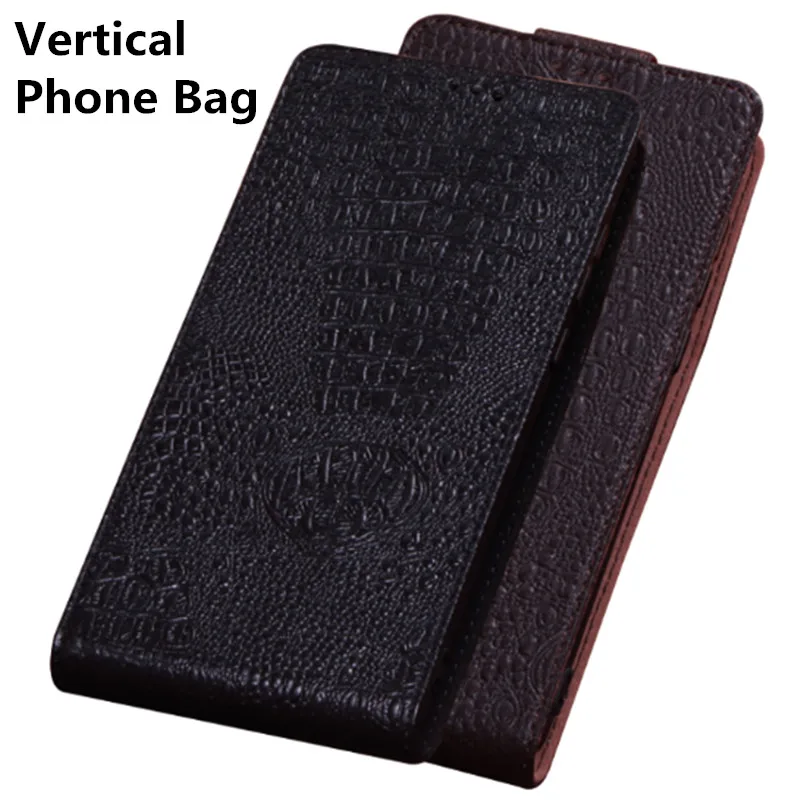  Business Genuine Leather Flip Phone Case For Asus ZenFone 3 ZE552KL/Asus ZenFone 3 ZE520KL Vertical