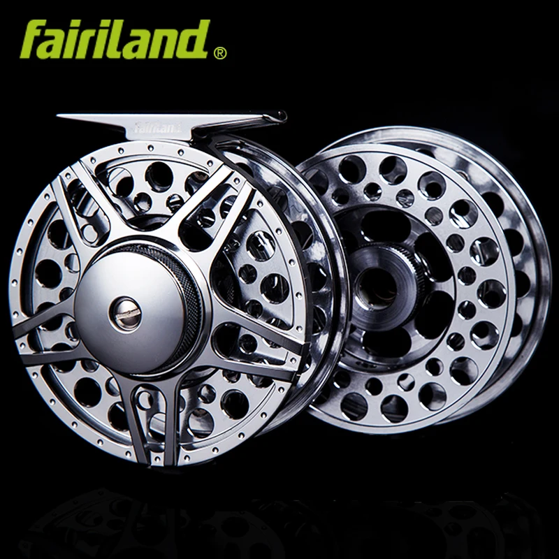 

Fly fishing reel 80mm with premier original extra spool large arbor design money-saving combo 3BB fly reel set