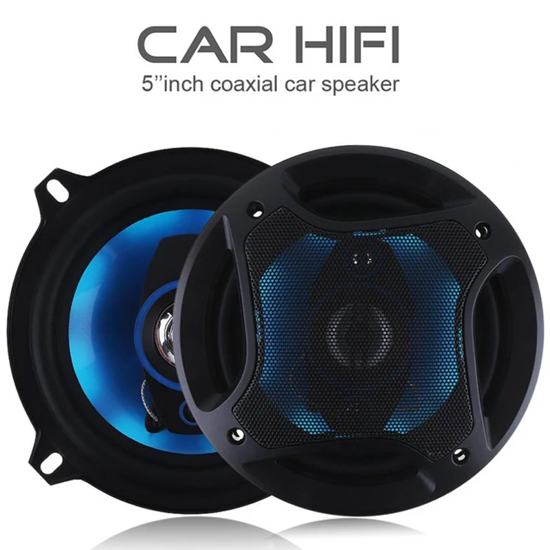 Лидер продаж 2 шт. 5 дюймов 3 Way Авто коаксиальный рог Hi-Fi громкий Динамик полночастотный музыка громкий Динамик 150W составляет менее 2 кг