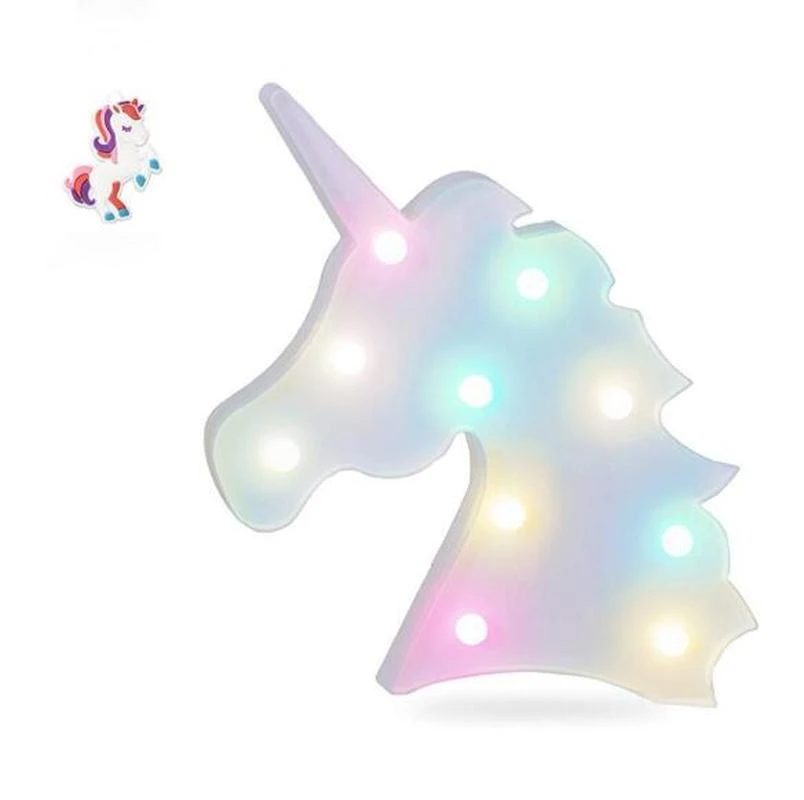 Lampe Licorne Avec Lettres Modele Led Luminaire Decoratif Mural Luminaire De Fete Pour Chambre D Enfant Luminaire Nocturne Pour Chambre D Enfant Led Aliexpress