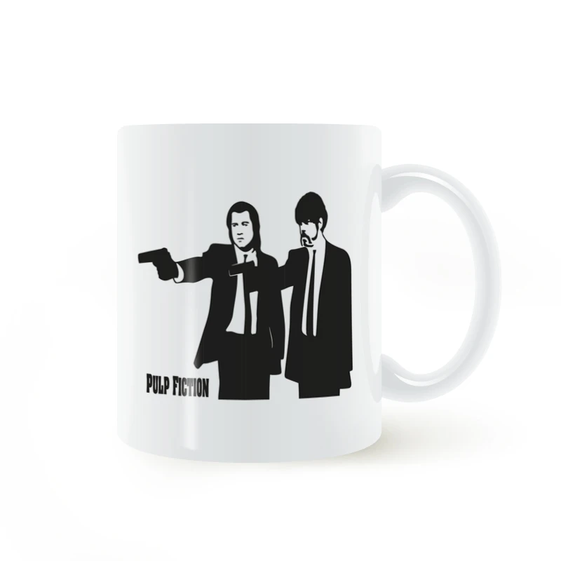 

Pulp Fiction Jules and Vincent Mug Coffee Milk Ceramic Cup Creative DIY Gifts Home Decor Mugs 11oz T1553