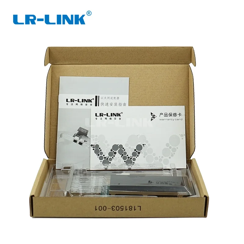 LR LINK 9804BF 4SFP + 10 Гб четырехпортовый PCI E X8 Ethernet конвергентный сетевой сервер адаптер