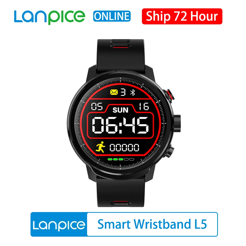 

Smart Band 1.3 Inch Color Touch Screen Heart Rate Monitor Sport Bracelets Blood Pressure Measurement Wristband Fitness Tracker
