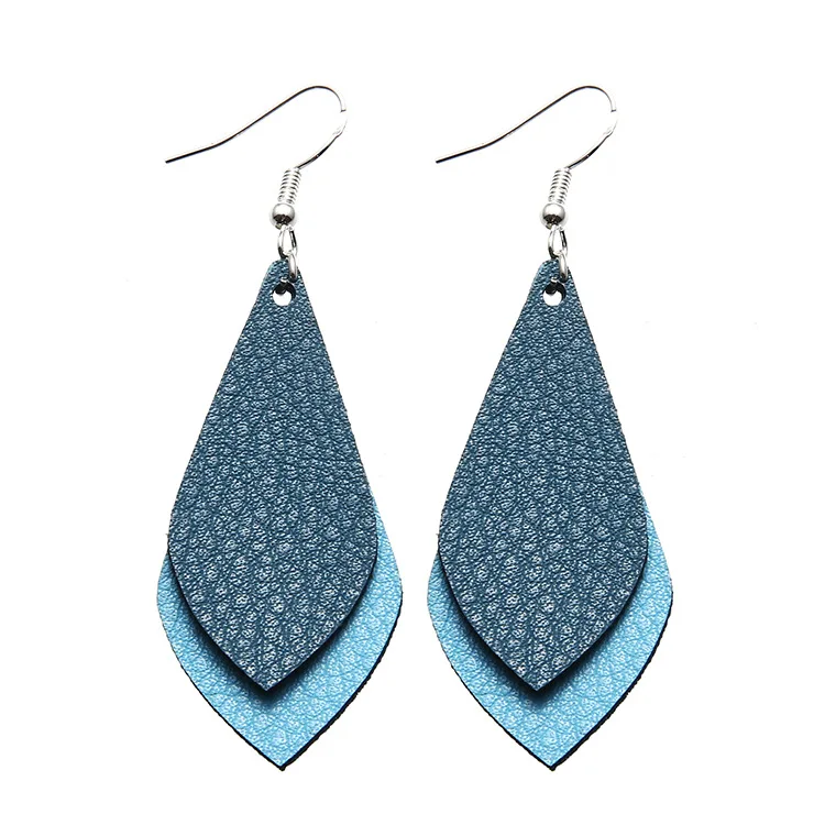 

David accessories faux artificial Synthetic leather Earring DIY decoration crafts for women 1pair,1Yc4080