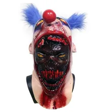 Scary Coulrophobia Bloody Gory Clown Zombie Skin Serial Killer Halloween Mask футболка print bar zombie killer