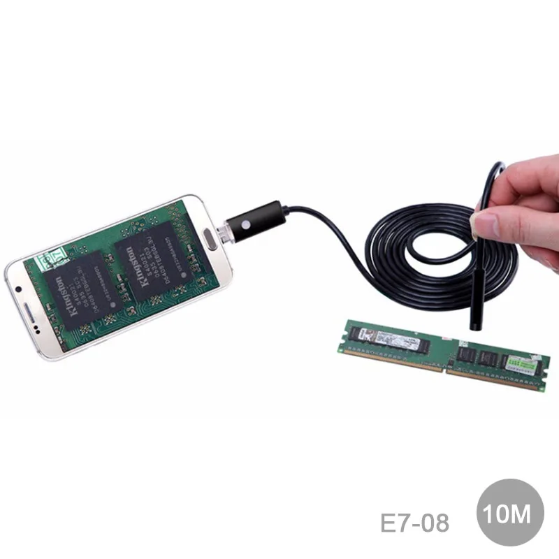 

10M Car USB Camera Vehicle Endoscope 6 Led Android Inspection Camera 7.0MM Lens IP67 for Car Maintenance Repairing tool