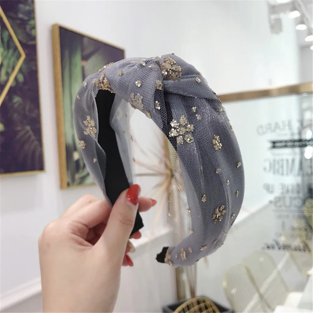 

Hot sale hair accessories Hair Jewelry Women's Crystal Headband Fabric Hairband Head Wrap Hair Band Accessories Dropshipping