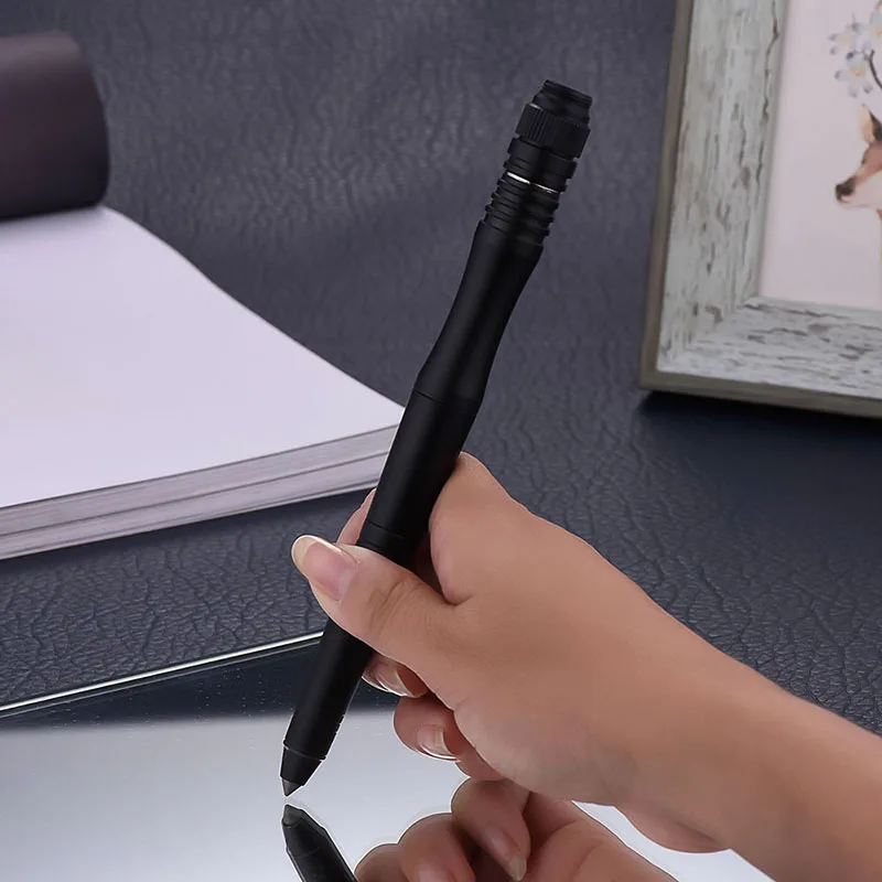 Уличный светодиодный Многофункциональный тактический стилус ручка для самозащиты ручка для защиты от сломанного окна молоток шариковая ручка из алюминиевого сплава