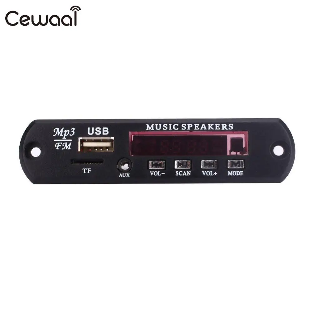 Cewaal DC5V автомобильные транспортные средства MP3 WMA декодер доска аудио модуль USB FM TF радио для автомобиля MP3 аксессуары